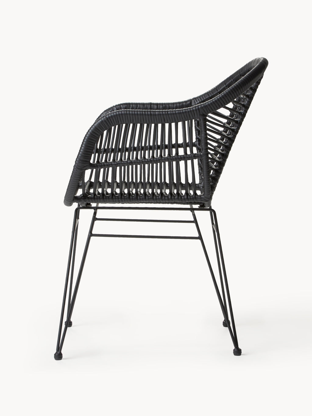 Chaises en polyrotin Costa, 2 pièces, larg. 59 x prof. 58 cm