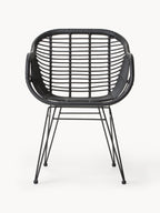 Chaises en polyrotin Costa, 2 pièces, larg. 59 x prof. 58 cm