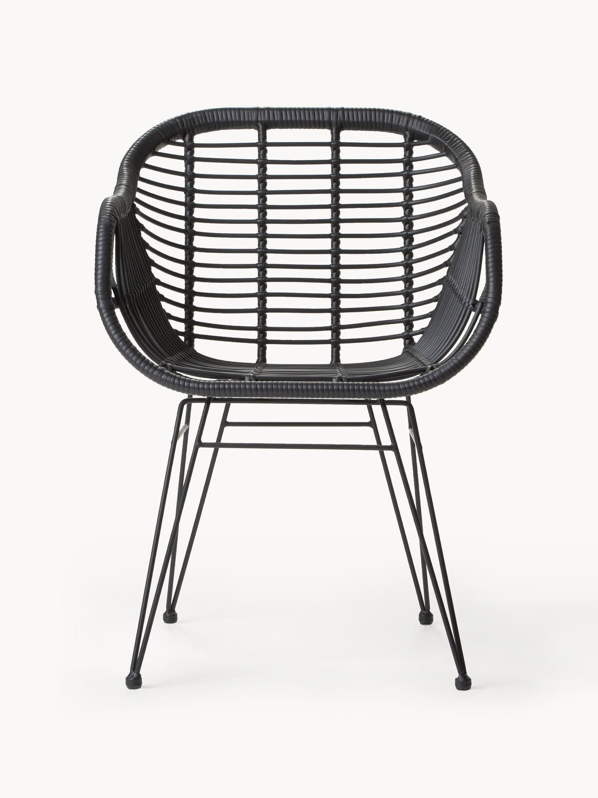 Chaises en polyrotin Costa, 2 pièces, larg. 59 x prof. 58 cm