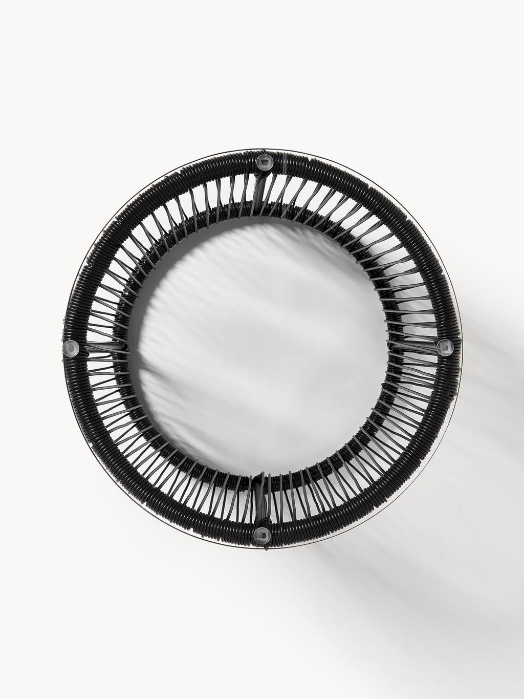 Table d'appoint avec plateau en verre Bahia, Ø 50 x haut. 45 cm