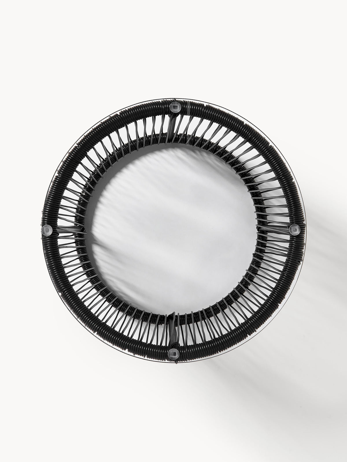 Table d'appoint avec plateau en verre Bahia, Ø 50 x haut. 45 cm