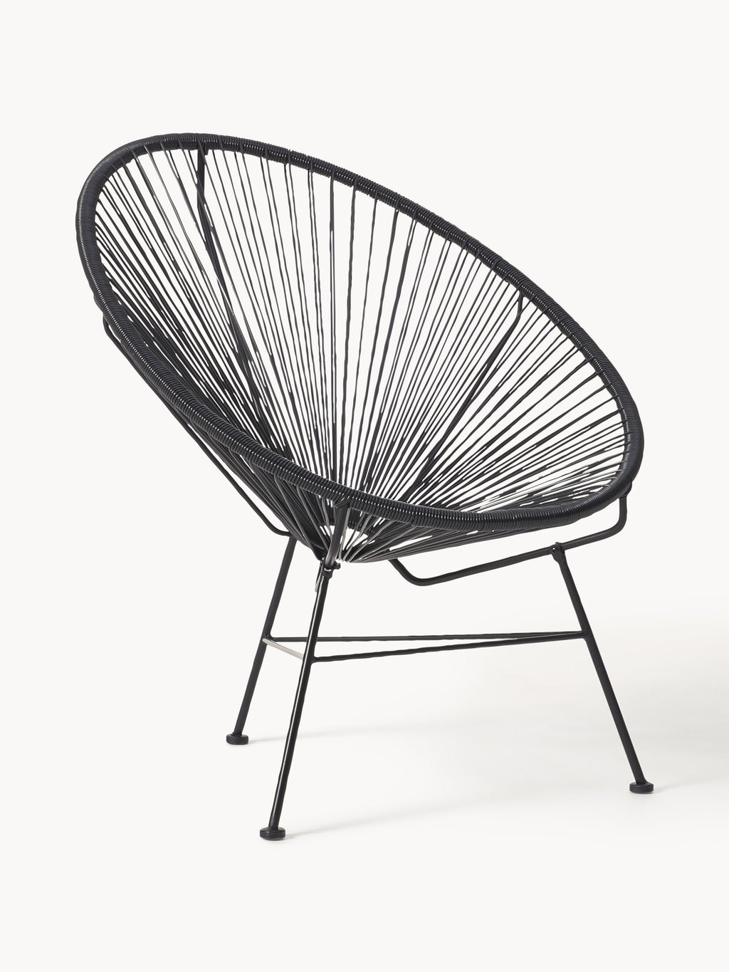 Fauteuil acapulco en plastique tressé Bahia, larg. 81 x prof. 73 cm