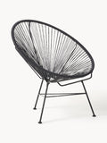 Fauteuil acapulco en plastique tressé Bahia, larg. 81 x prof. 73 cm