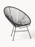 Fauteuil acapulco en plastique tressé Bahia, larg. 81 x prof. 73 cm