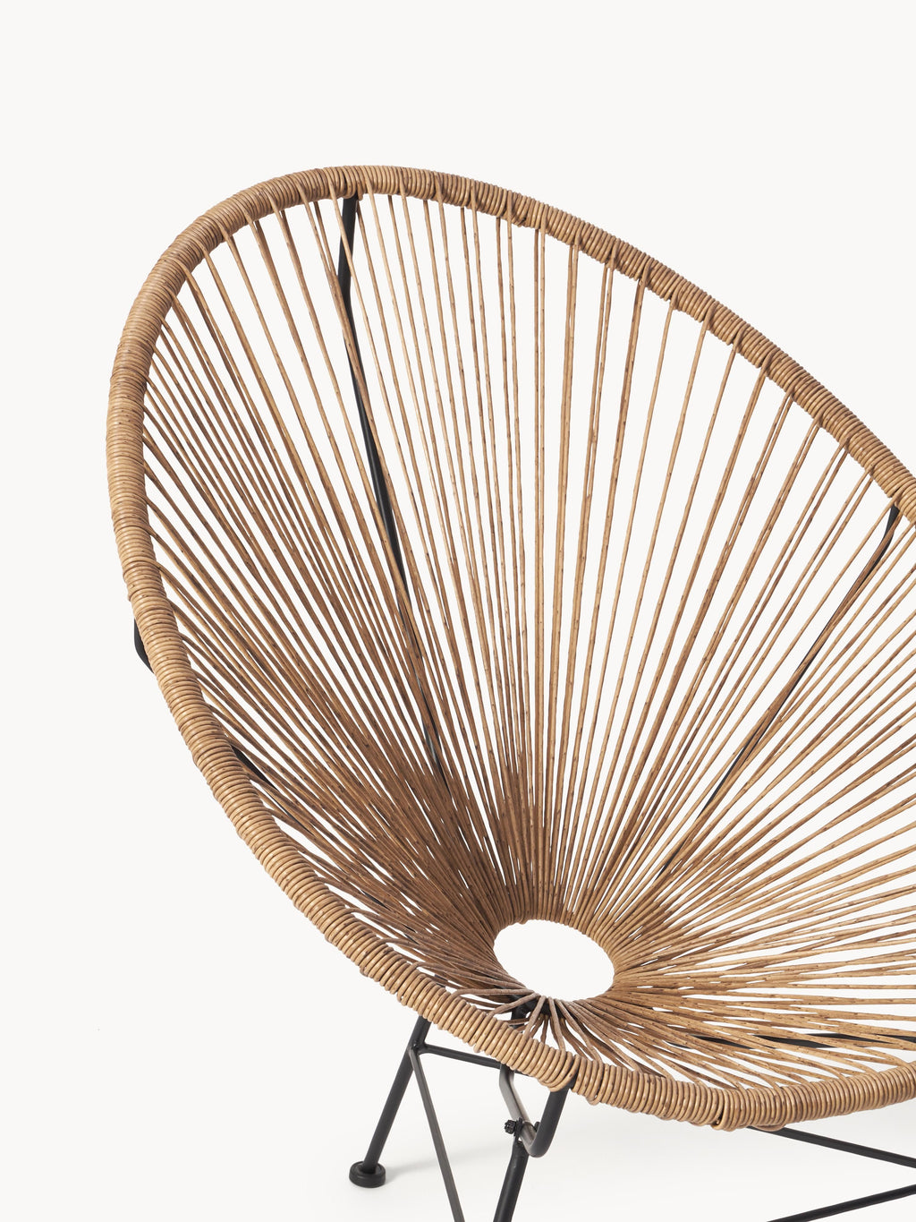 Fauteuil acapulco en plastique tressé Bahia, larg. 81 x prof. 73 cm