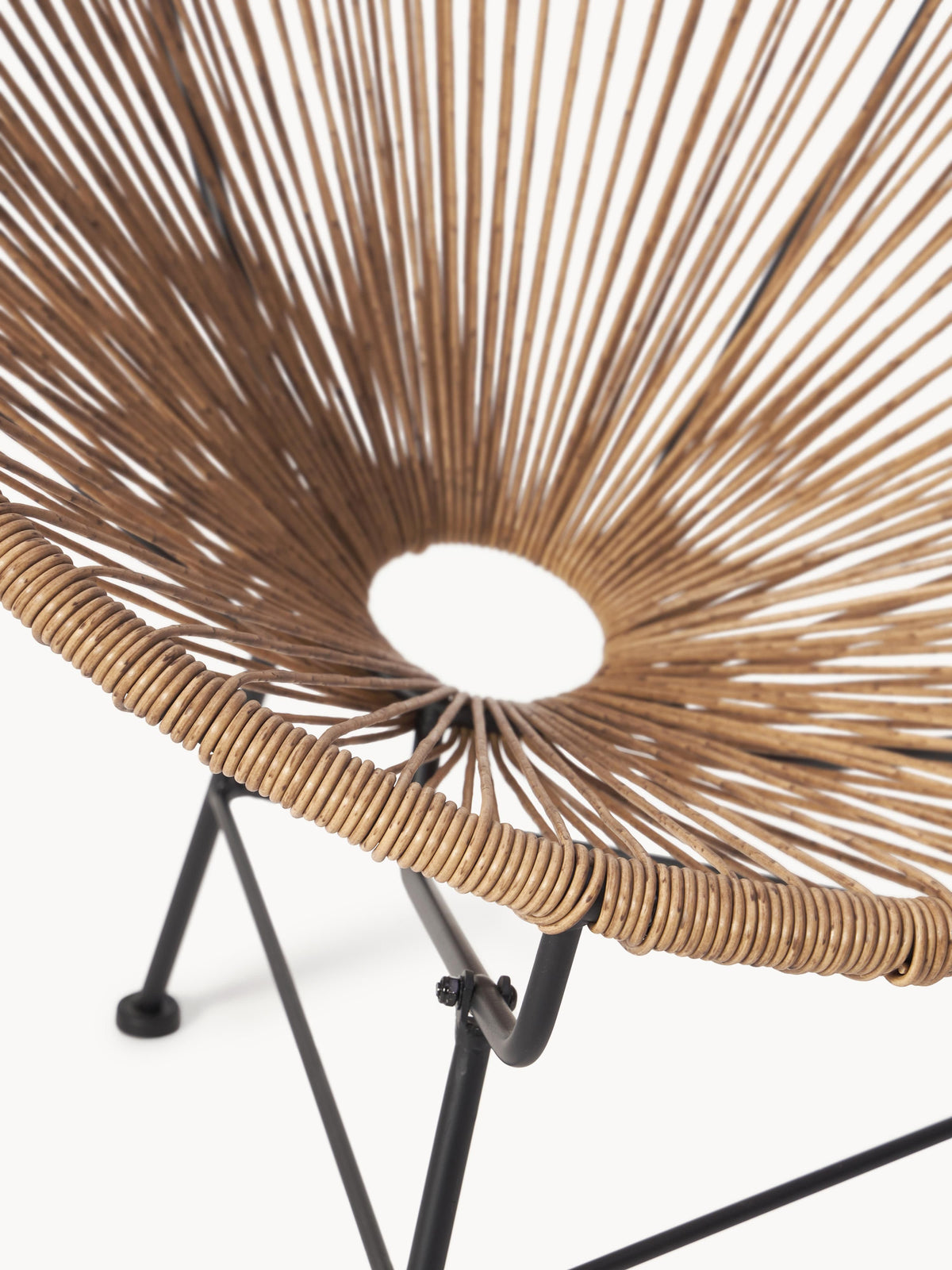 Fauteuil acapulco en plastique tressé Bahia, larg. 81 x prof. 73 cm