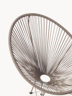 Fauteuil acapulco en plastique tressé Bahia, larg. 81 x prof. 73 cm
