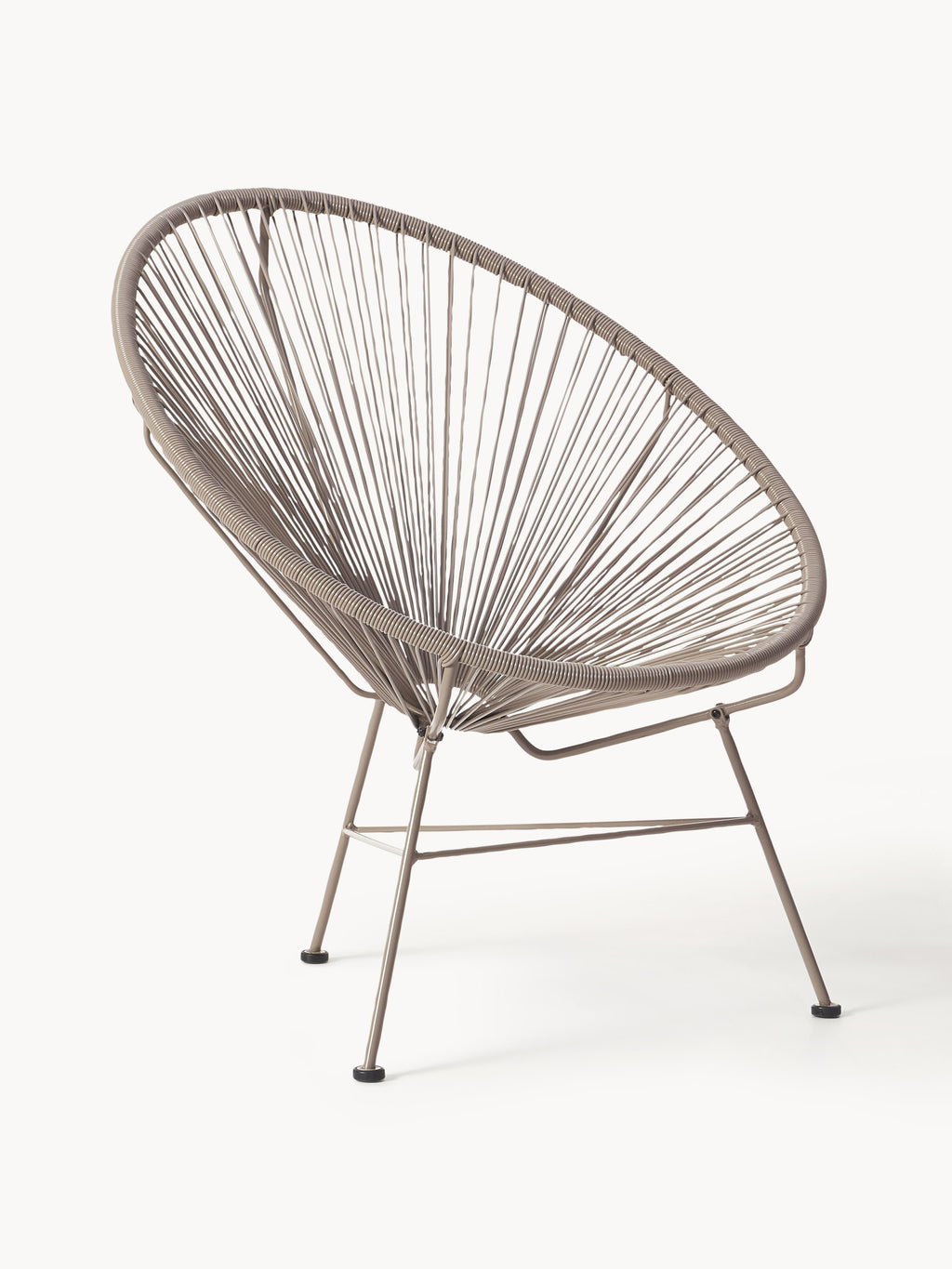 Fauteuil acapulco en plastique tressé Bahia, larg. 81 x prof. 73 cm
