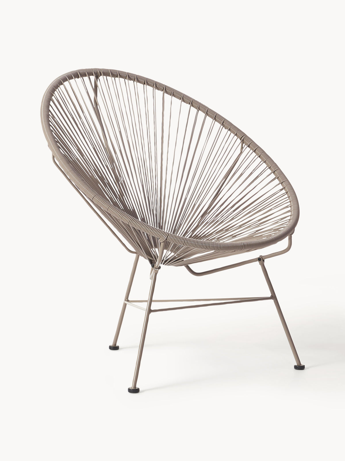 Fauteuil acapulco en plastique tressé Bahia, larg. 81 x prof. 73 cm