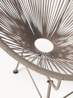 Fauteuil acapulco en plastique tressé Bahia, larg. 81 x prof. 73 cm