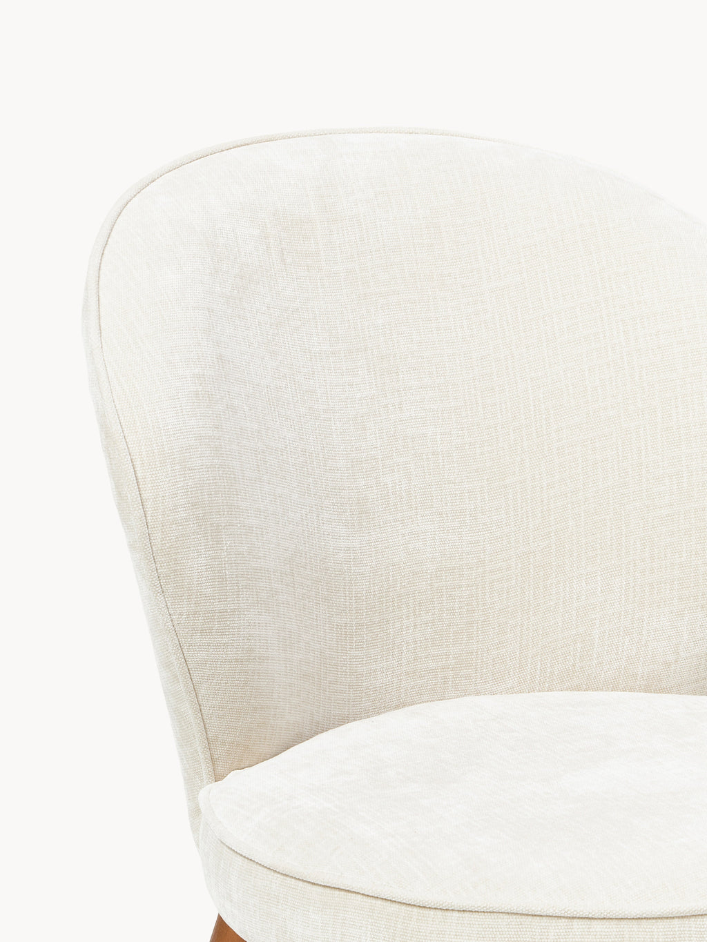 Chaise rembourrée avec pieds en frêne Serena, larg. 56 x prof. 64 cm