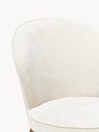 Chaise rembourrée avec pieds en frêne Serena, larg. 56 x prof. 64 cm