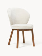 Chaise rembourrée avec pieds en frêne Serena, larg. 56 x prof. 64 cm