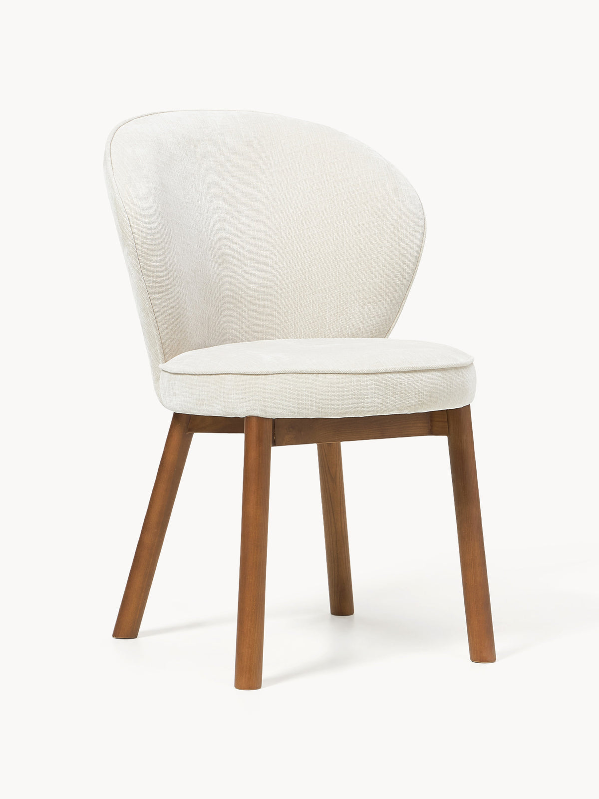 Chaise rembourrée avec pieds en frêne Serena, larg. 56 x prof. 64 cm