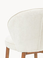 Chaise rembourrée avec pieds en frêne Serena, larg. 56 x prof. 64 cm