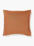 Housse de coussin pur lin avec franges Luana, 50 x 50 cm