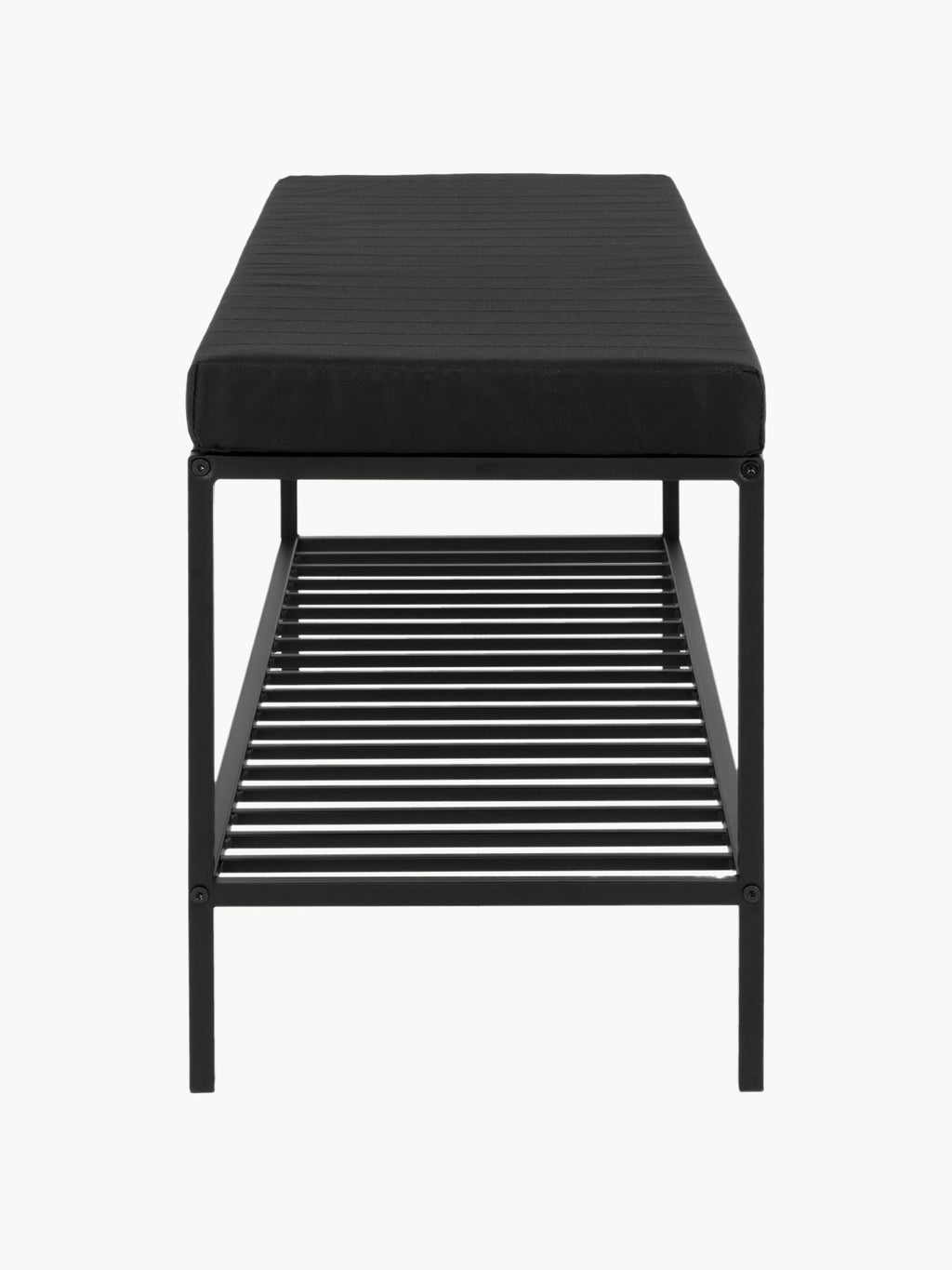 Banquette en métal avec coussin d'assise Noel, larg. 100 x haut. 48,5 cm