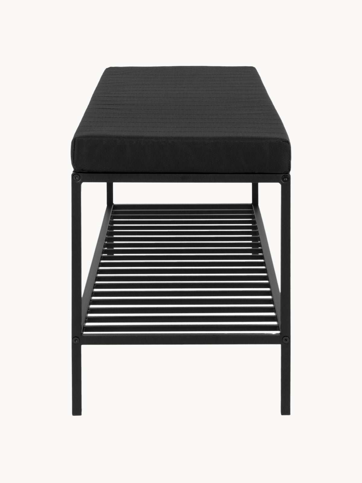 Banquette en métal avec coussin d'assise Noel, larg. 100 x haut. 48,5 cm