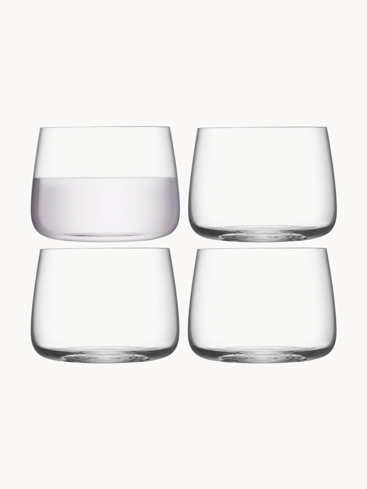Verres à eau Metropolitan, 4 pièces, Ø 9 x haut. 7 cm, 360 ml
