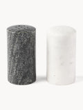 Salière et poivrière en marbre Agata, 2 pièces, Ø 5 x haut. 10 cm