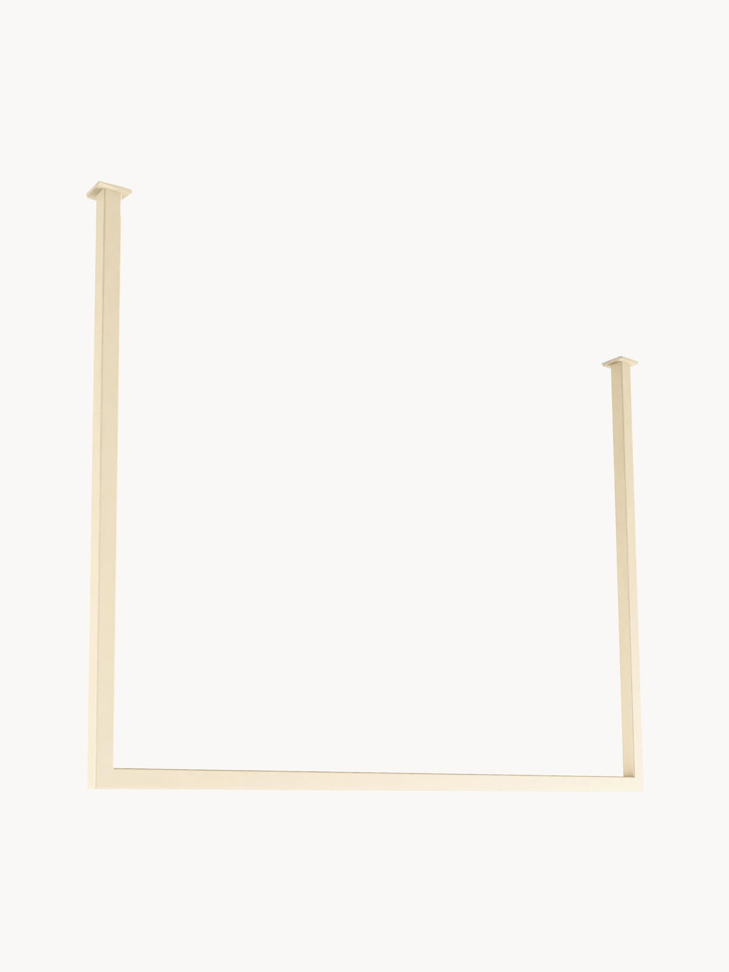 Tringle à vêtements en métal Rubi, larg. 80 x haut. 60 cm