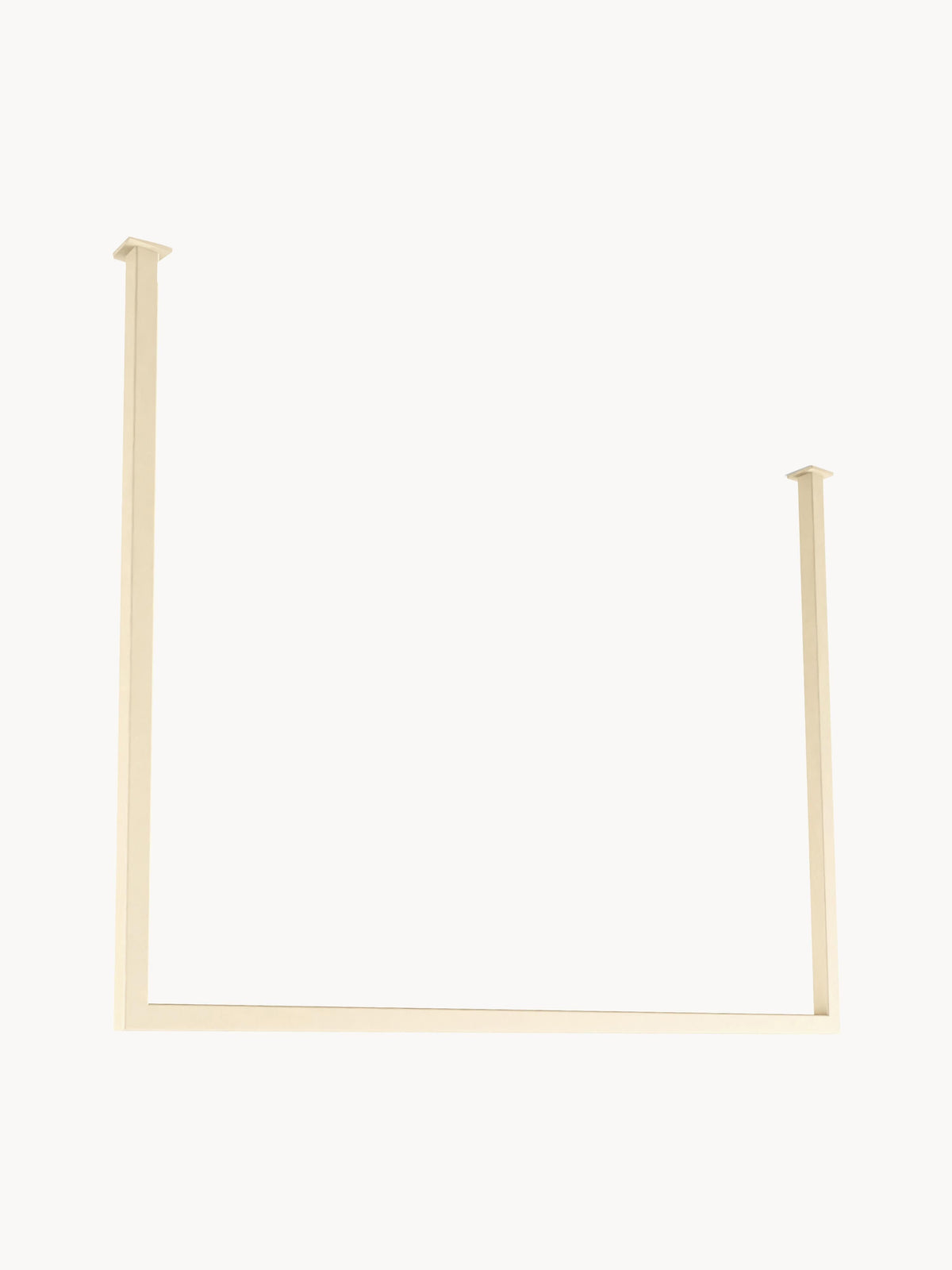 Tringle à vêtements en métal Rubi, larg. 80 x haut. 60 cm