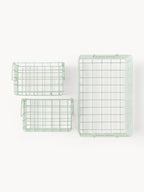 Bacs de rangement en métal The Baskets, 3 pièces, Différentes tailles