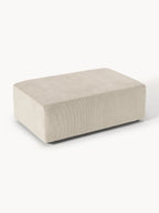 Pouf XL en velours côtelé Melva, larg. 116 x prof. 72 cm, larg. 116 x prof. 72 cm