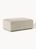 Pouf XL en velours côtelé Melva, larg. 116 x prof. 72 cm, larg. 116 x prof. 72 cm