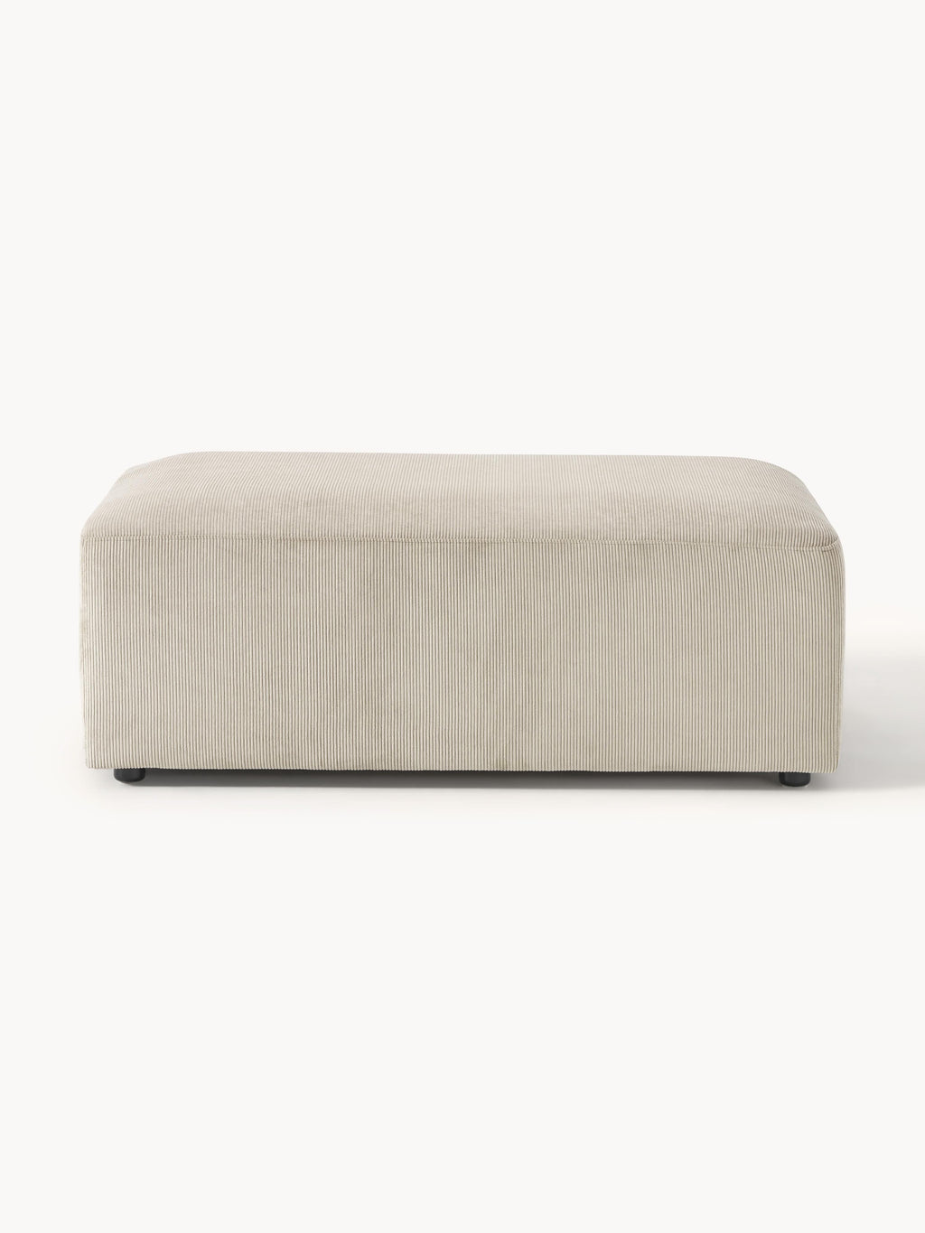 Pouf XL en velours côtelé Melva, larg. 116 x prof. 72 cm, larg. 116 x prof. 72 cm