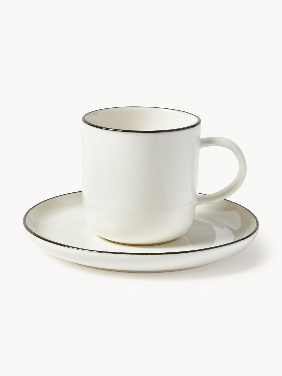 Tasses à café en porcelaine Facile, 2 pièces, Ø 8 x haut. 8 cm, 270 ml