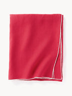 Nappe en lin avec passepoil Kennedy, 8-10 personnes (long. 320 x larg. 140 cm)