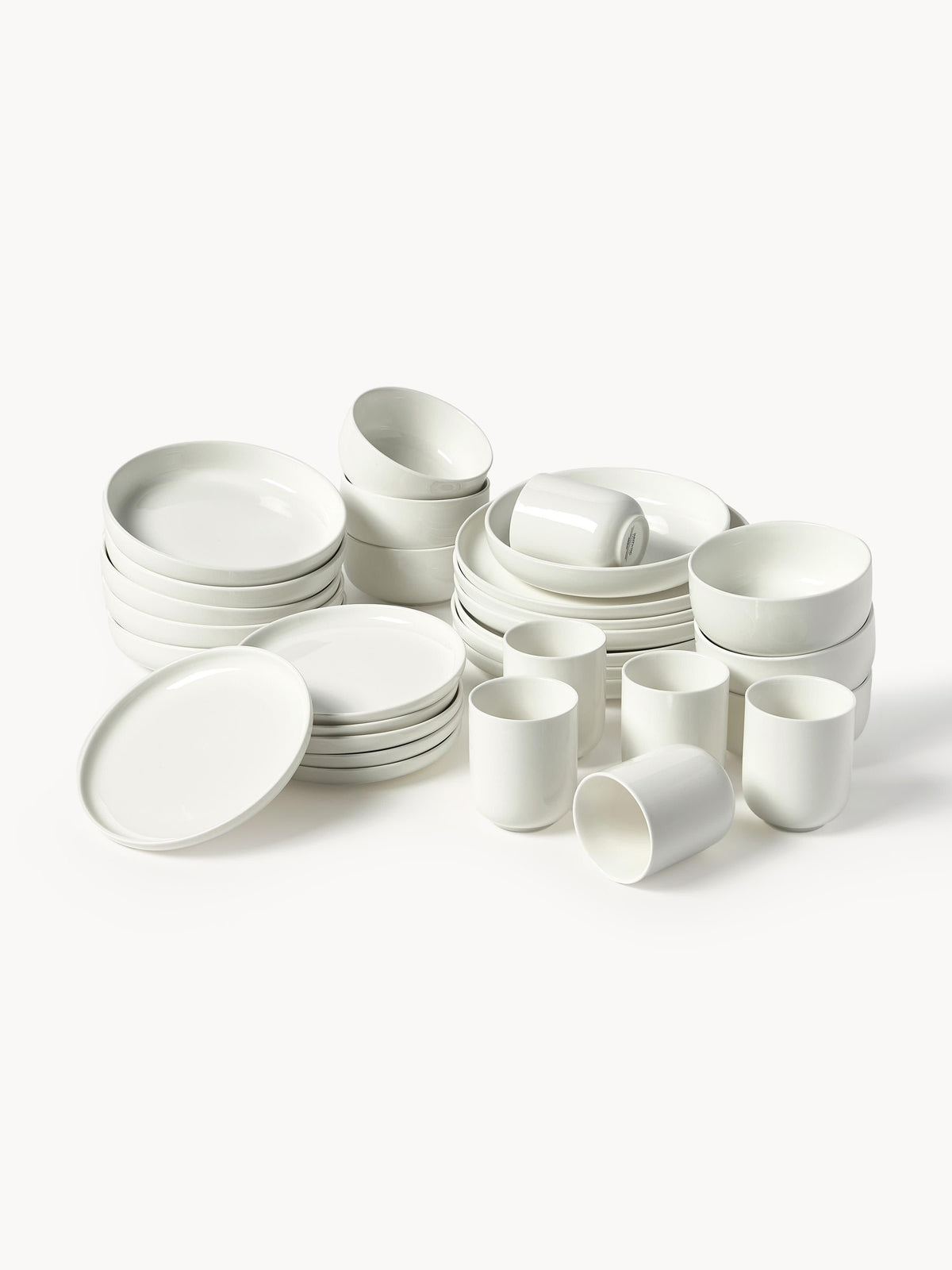Service de table en porcelaine Nessa, 6 personnes (30 pièces), 6 personnes (30 pièces)