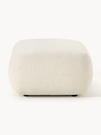 Pouf en tissu peluche Sofia, larg. 96 x prof. 75 cm
