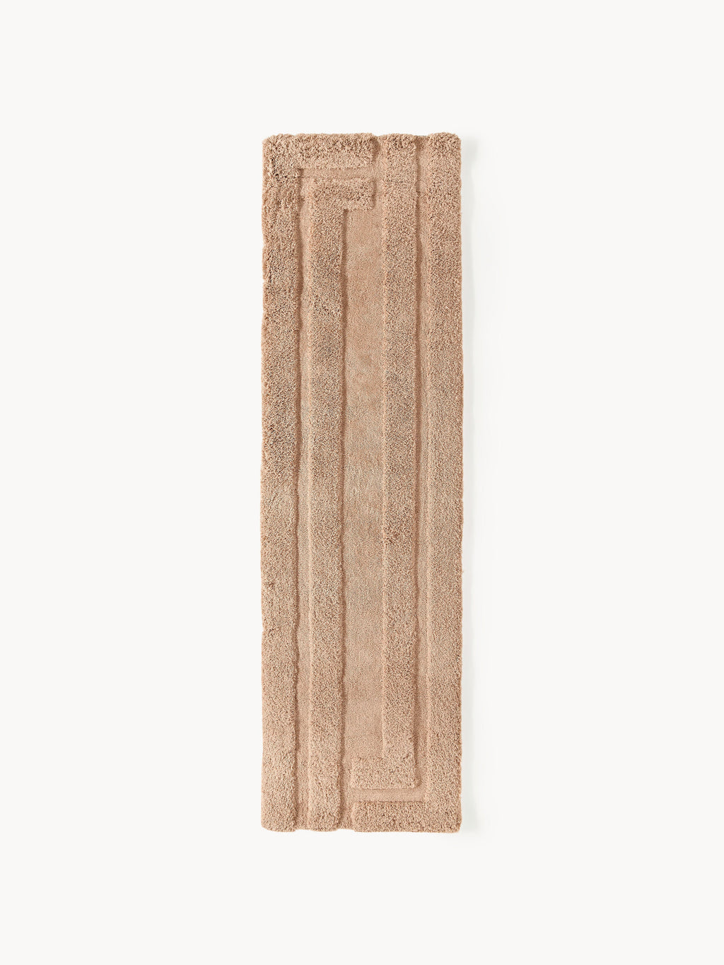 Tapis d'entrée doux à poils longs Genève, 80 x 200 cm