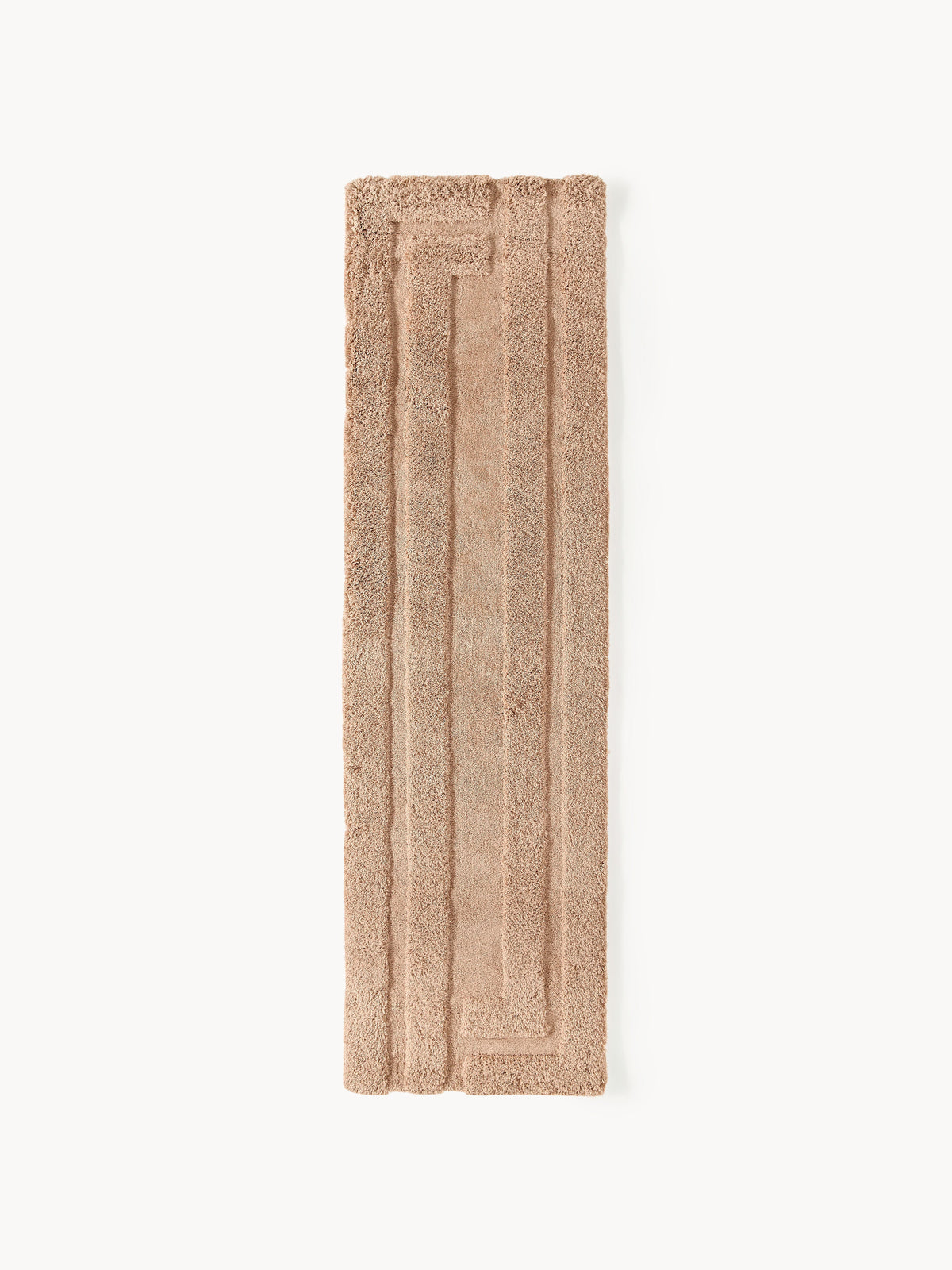 Tapis d'entrée doux à poils longs Genève, 80 x 200 cm