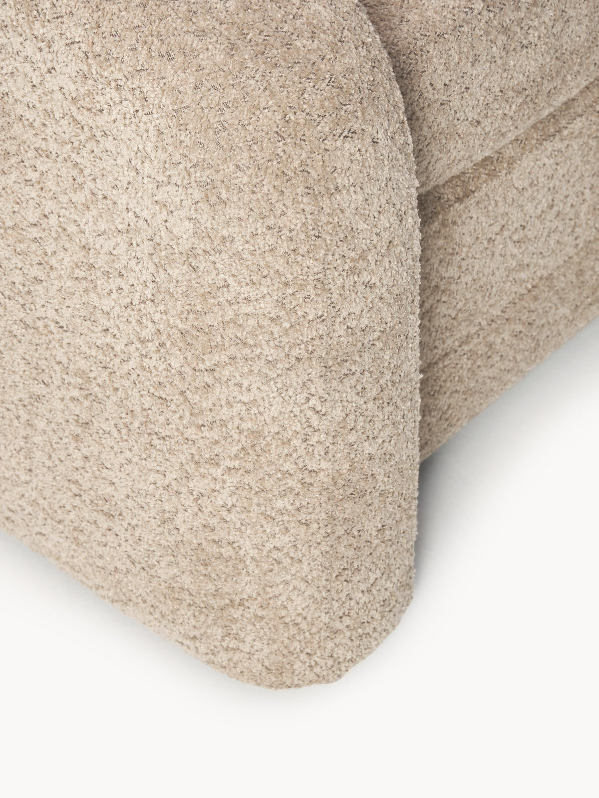 Fauteuil convertible en peluche-bouclette Eliot, larg. 110 x prof. 94 cm