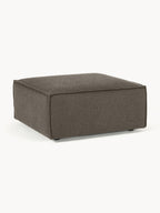 Pouf en bouclette Lennon, larg. 88 x prof. 88 cm