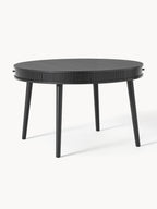 Table ronde avec rangement Calary, tailles variées, Ø 120 cm
