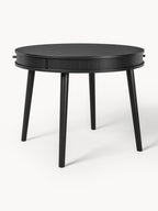 Table ronde avec rangement Calary, tailles variées, Ø 120 cm