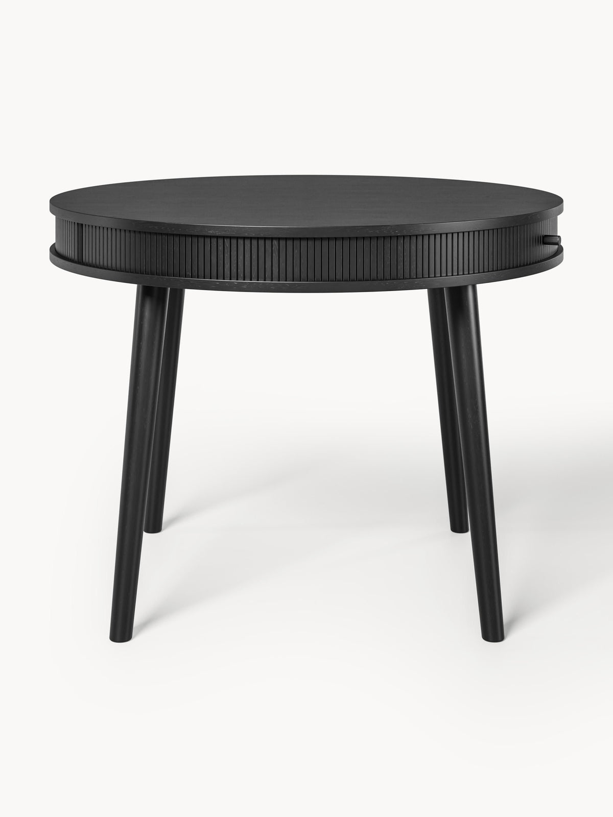 Table ronde avec rangement Calary, tailles variées, Ø 120 cm