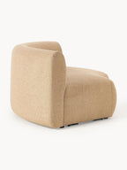 Module d'angle arrondi en bouclette Sofia, larg. 190 x prof. 103 cm
