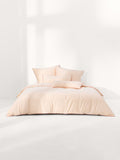 Housse de couette en percale de coton avec passepoil Daria, 140 x 200 cm