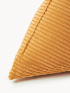 Coussin triangulaire en velours côtelé Kylen, larg. 40 x long. 40 cm
