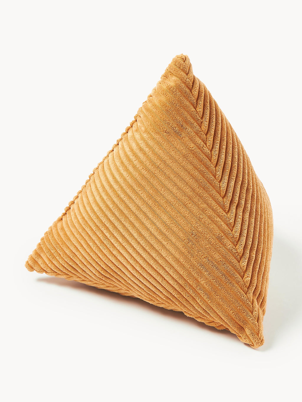 Coussin triangulaire en velours côtelé Kylen, larg. 40 x long. 40 cm