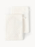 Gants de toilette Niam, 2 pièces, Gants de toilette, 16 x 22 cm