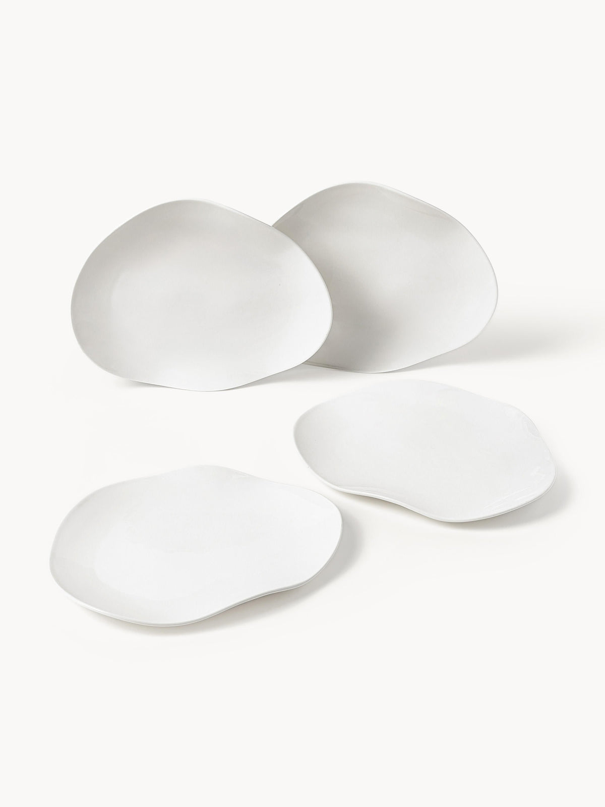 Service de table en porcelaine de forme organique Joana, 4 personnes (12 pièces), 4 personnes (12 pièces)