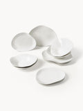 Service de table en porcelaine de forme organique Joana, 4 personnes (12 pièces), 4 personnes (12 pièces)