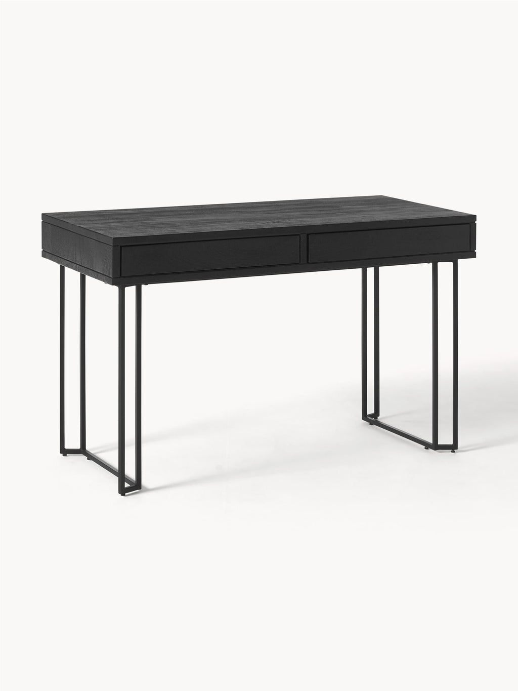 Bureau en manguier Luca, larg. 125 x prof. 60 cm