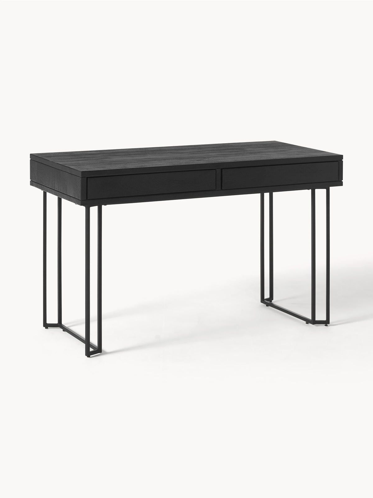 Bureau en manguier Luca, larg. 125 x prof. 60 cm